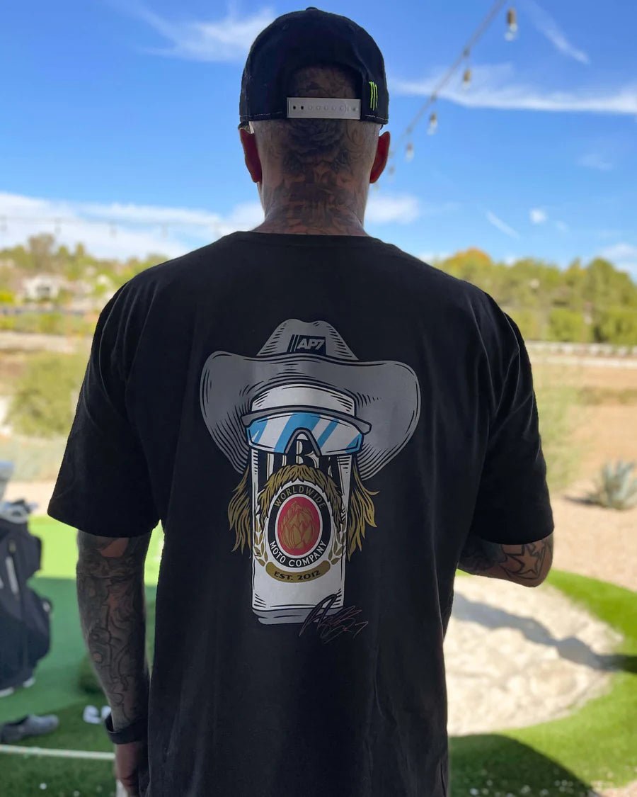 DBK Stache Mullet Moto Tee - MOTODLVRD