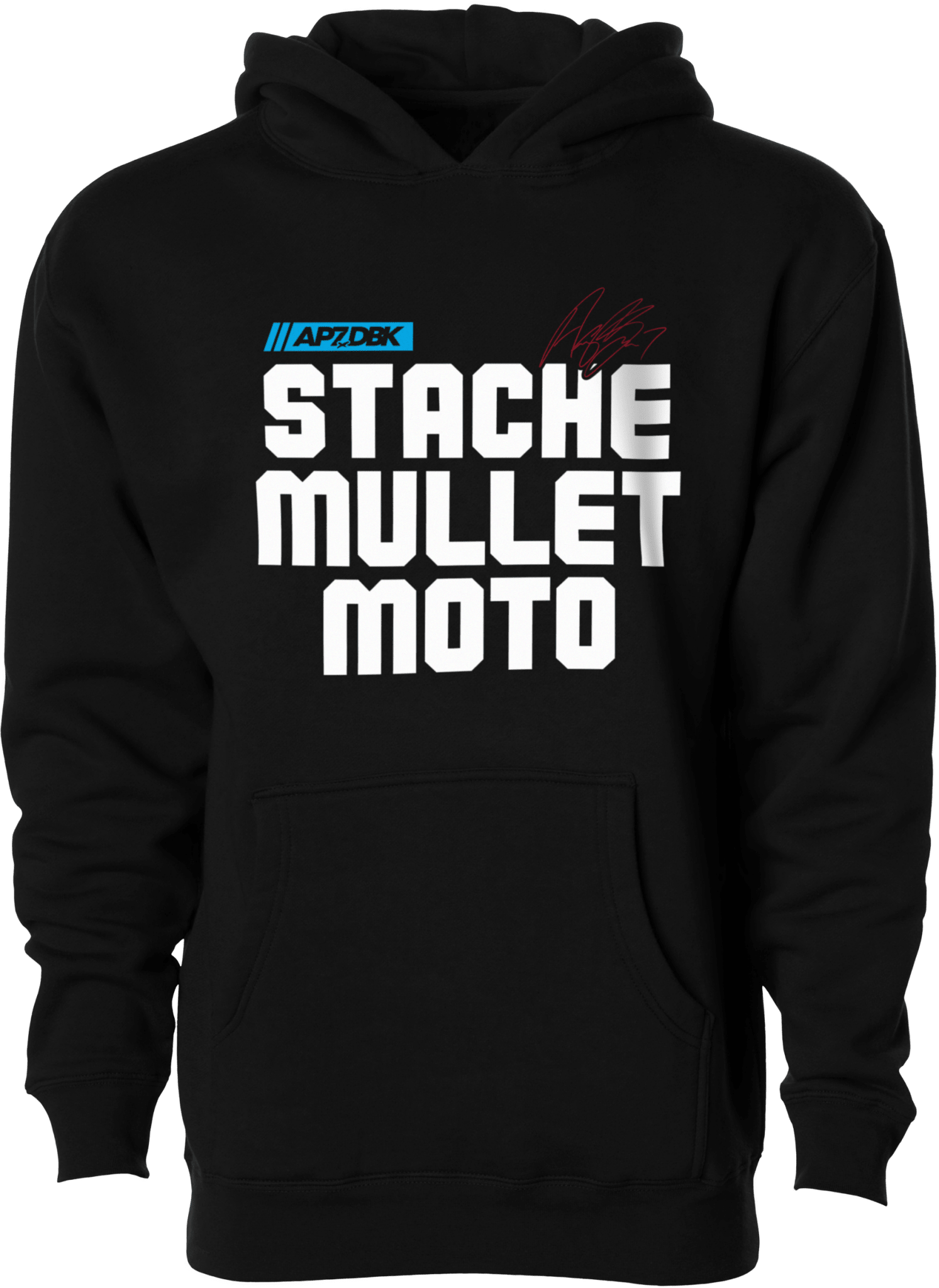 DBK Stache Mullet Moto Youth Hoodie - MOTODLVRD