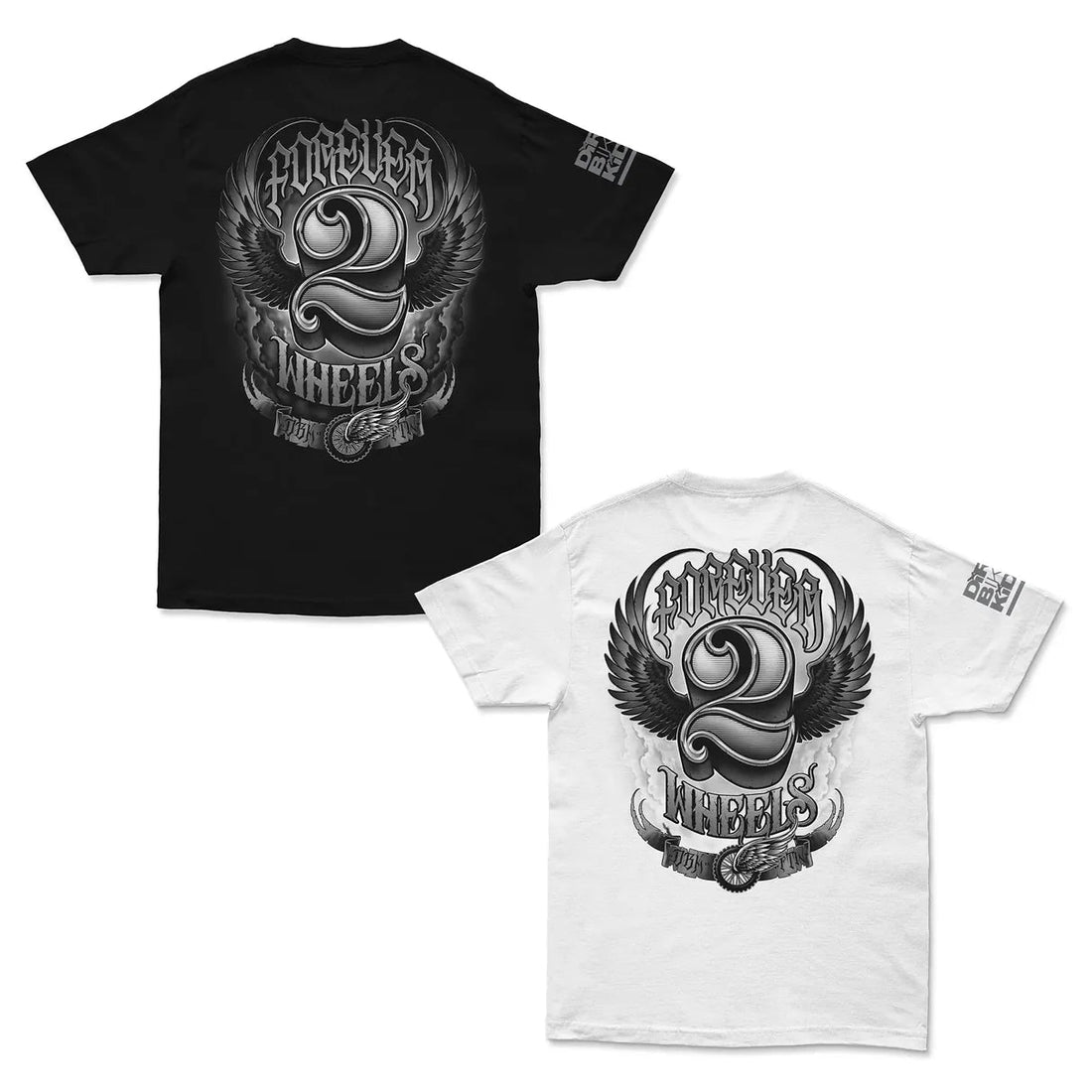 DBK Two Wheels Tee - MOTODLVRD