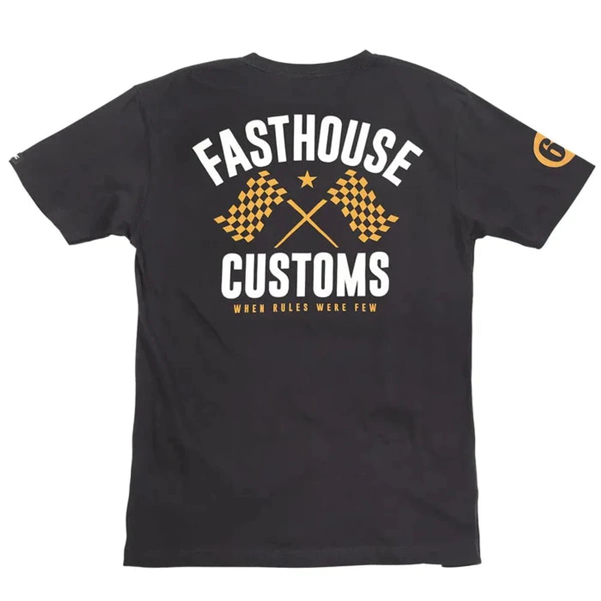 Fasthouse 68 Trick Tee - Black/Vintage Gold - MOTODLVRD