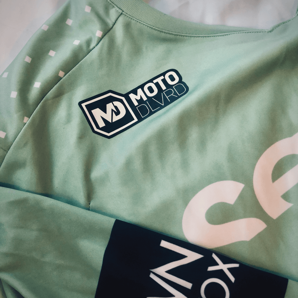 MotoDLVRD Iron-On Jersey Logo