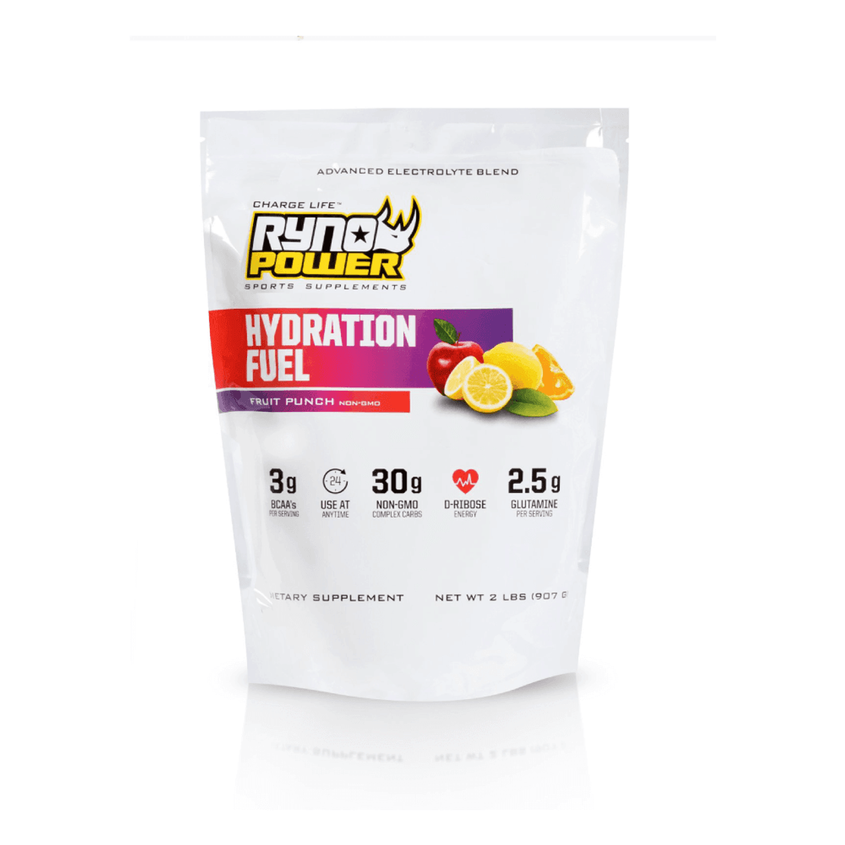 Ryno Power Hydration Fuel Fruit Punch 2lb 20 Servings - MOTODLVRD